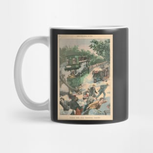 Tramway accident Paris France 1900 Mug